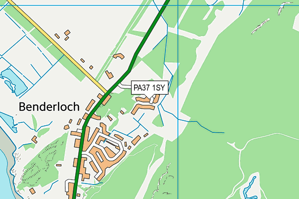 PA37 1SY map - OS VectorMap District (Ordnance Survey) PA37 1SY map - OS VectorMap District (Ordnance Survey)
