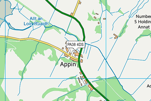 PA38 4DS map - OS VectorMap District (Ordnance Survey) PA38 4DS map - OS VectorMap District (Ordnance Survey)
