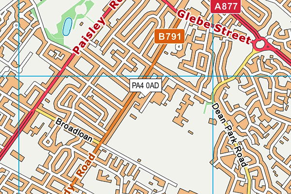PA4 0AD map - OS VectorMap District (Ordnance Survey) PA4 0AD map - OS VectorMap District (Ordnance Survey)