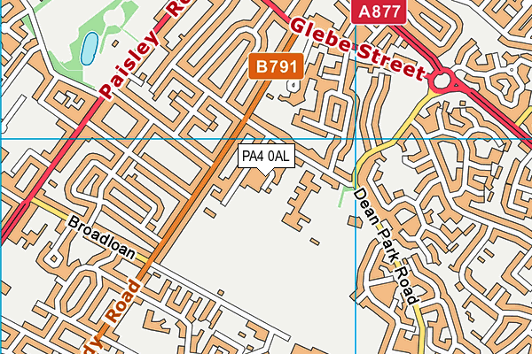 PA4 0AL map - OS VectorMap District (Ordnance Survey) PA4 0AL map - OS VectorMap District (Ordnance Survey)