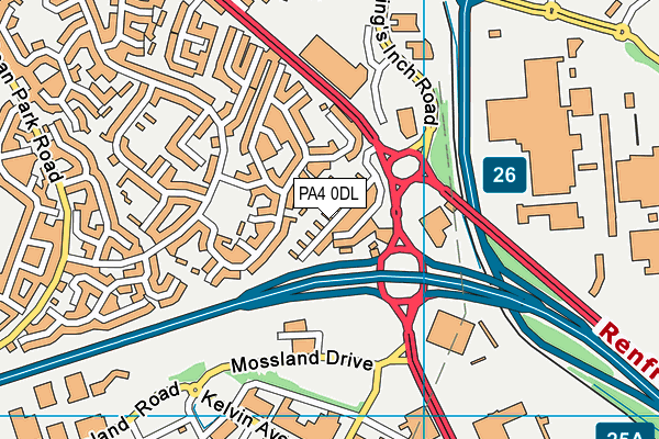 PA4 0DL map - OS VectorMap District (Ordnance Survey) PA4 0DL map - OS VectorMap District (Ordnance Survey)