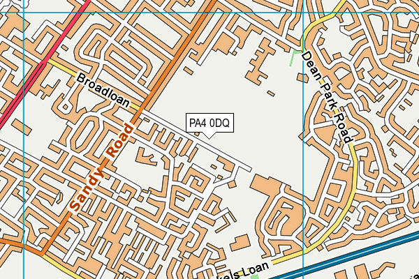 PA4 0DQ map - OS VectorMap District (Ordnance Survey) PA4 0DQ map - OS VectorMap District (Ordnance Survey)