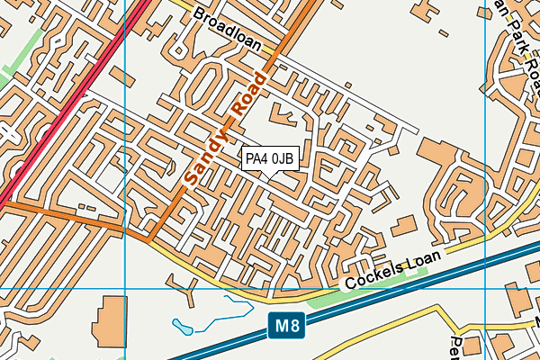 PA4 0JB map - OS VectorMap District (Ordnance Survey) PA4 0JB map - OS VectorMap District (Ordnance Survey)