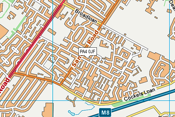 PA4 0JF map - OS VectorMap District (Ordnance Survey) PA4 0JF map - OS VectorMap District (Ordnance Survey)