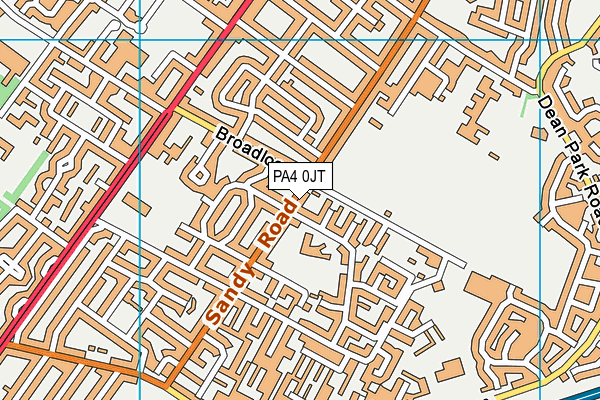 PA4 0JT map - OS VectorMap District (Ordnance Survey) PA4 0JT map - OS VectorMap District (Ordnance Survey)