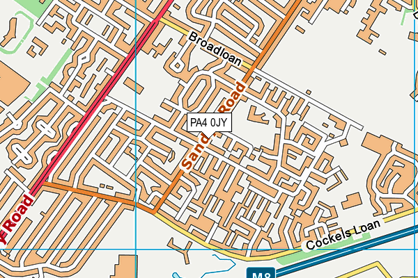 PA4 0JY map - OS VectorMap District (Ordnance Survey) PA4 0JY map - OS VectorMap District (Ordnance Survey)