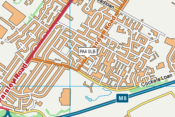 PA4 0LB map - OS VectorMap District (Ordnance Survey) PA4 0LB map - OS VectorMap District (Ordnance Survey)