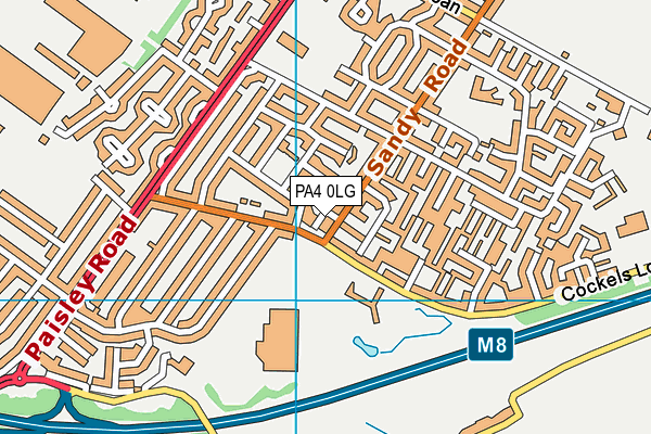 PA4 0LG map - OS VectorMap District (Ordnance Survey) PA4 0LG map - OS VectorMap District (Ordnance Survey)