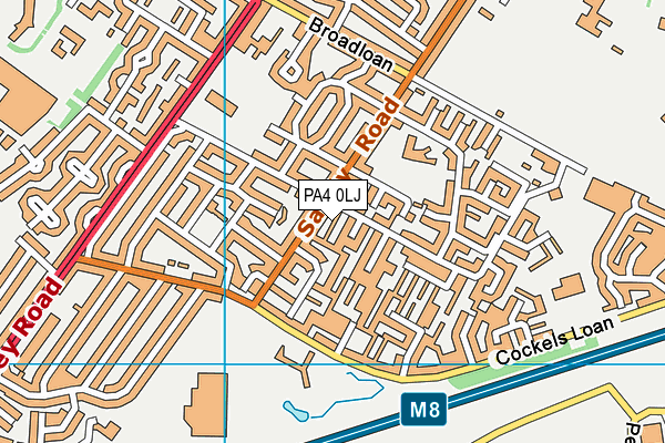 PA4 0LJ map - OS VectorMap District (Ordnance Survey) PA4 0LJ map - OS VectorMap District (Ordnance Survey)