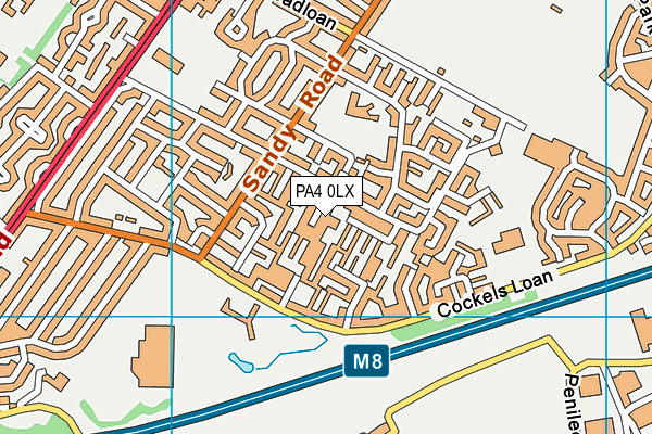 PA4 0LX map - OS VectorMap District (Ordnance Survey) PA4 0LX map - OS VectorMap District (Ordnance Survey)
