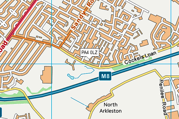 PA4 0LZ map - OS VectorMap District (Ordnance Survey) PA4 0LZ map - OS VectorMap District (Ordnance Survey)