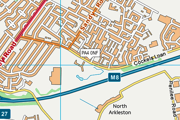 PA4 0NF map - OS VectorMap District (Ordnance Survey)