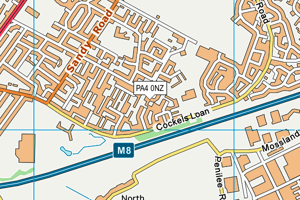PA4 0NZ map - OS VectorMap District (Ordnance Survey) PA4 0NZ map - OS VectorMap District (Ordnance Survey)