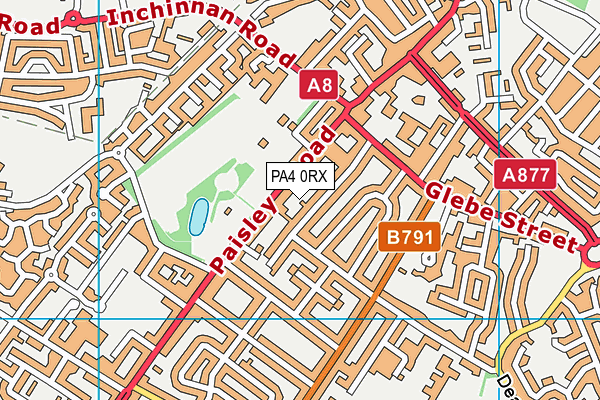 PA4 0RX map - OS VectorMap District (Ordnance Survey) PA4 0RX map - OS VectorMap District (Ordnance Survey)