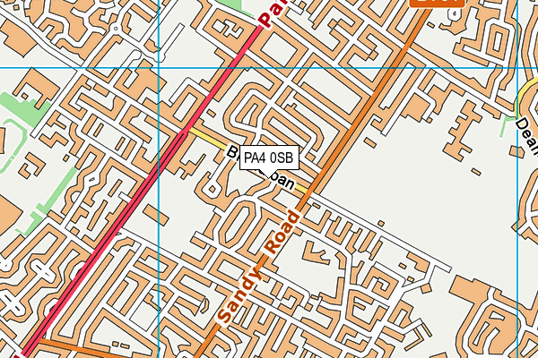 PA4 0SB map - OS VectorMap District (Ordnance Survey) PA4 0SB map - OS VectorMap District (Ordnance Survey)