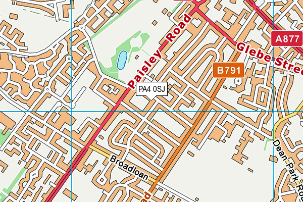 PA4 0SJ map - OS VectorMap District (Ordnance Survey) PA4 0SJ map - OS VectorMap District (Ordnance Survey)