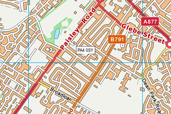 PA4 0SY map - OS VectorMap District (Ordnance Survey) PA4 0SY map - OS VectorMap District (Ordnance Survey)