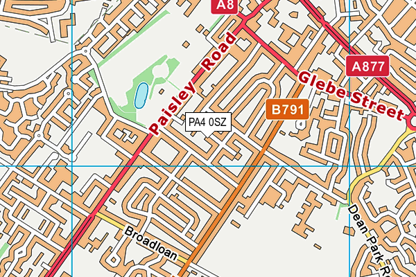 PA4 0SZ map - OS VectorMap District (Ordnance Survey) PA4 0SZ map - OS VectorMap District (Ordnance Survey)