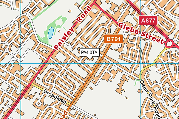PA4 0TA map - OS VectorMap District (Ordnance Survey) PA4 0TA map - OS VectorMap District (Ordnance Survey)