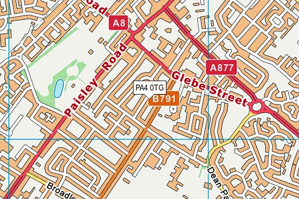 PA4 0TG map - OS VectorMap District (Ordnance Survey) PA4 0TG map - OS VectorMap District (Ordnance Survey)