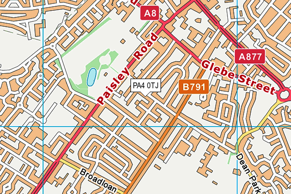 PA4 0TJ map - OS VectorMap District (Ordnance Survey) PA4 0TJ map - OS VectorMap District (Ordnance Survey)