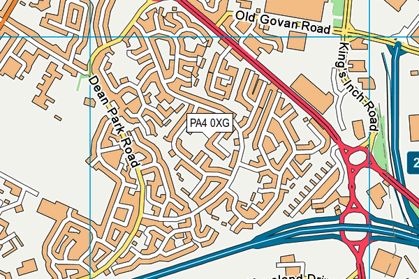 PA4 0XG map - OS VectorMap District (Ordnance Survey) PA4 0XG map - OS VectorMap District (Ordnance Survey)