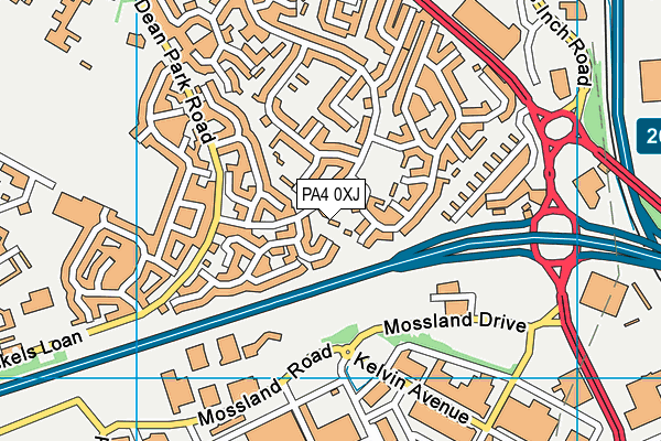 PA4 0XJ map - OS VectorMap District (Ordnance Survey) PA4 0XJ map - OS VectorMap District (Ordnance Survey)