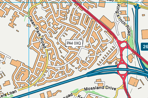 PA4 0XQ map - OS VectorMap District (Ordnance Survey) PA4 0XQ map - OS VectorMap District (Ordnance Survey)