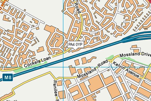 PA4 0YP map - OS VectorMap District (Ordnance Survey) PA4 0YP map - OS VectorMap District (Ordnance Survey)