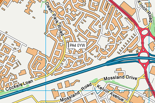 PA4 0YW map - OS VectorMap District (Ordnance Survey) PA4 0YW map - OS VectorMap District (Ordnance Survey)