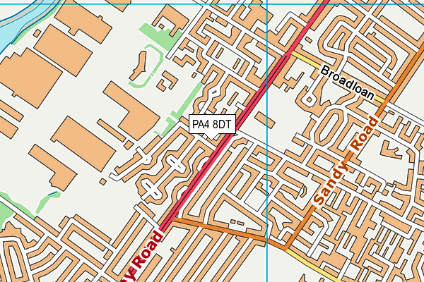 PA4 8DT map - OS VectorMap District (Ordnance Survey) PA4 8DT map - OS VectorMap District (Ordnance Survey)