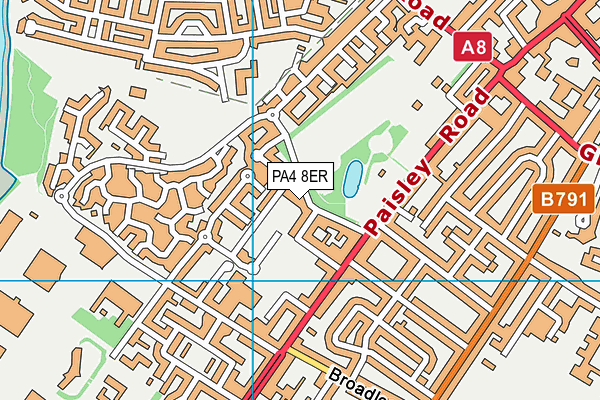 PA4 8ER map - OS VectorMap District (Ordnance Survey) PA4 8ER map - OS VectorMap District (Ordnance Survey)