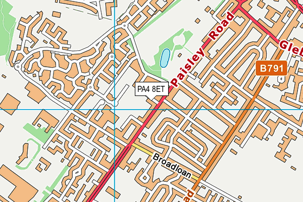 PA4 8ET map - OS VectorMap District (Ordnance Survey) PA4 8ET map - OS VectorMap District (Ordnance Survey)