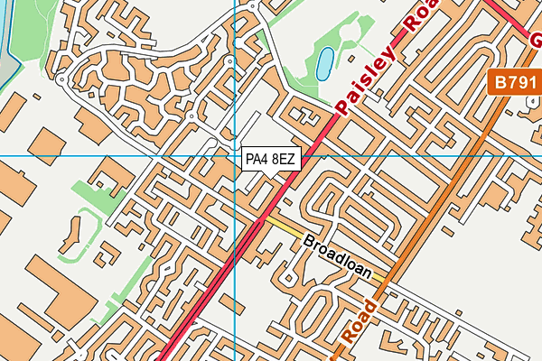 PA4 8EZ map - OS VectorMap District (Ordnance Survey) PA4 8EZ map - OS VectorMap District (Ordnance Survey)
