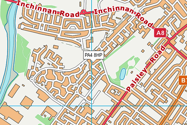 PA4 8HP map - OS VectorMap District (Ordnance Survey) PA4 8HP map - OS VectorMap District (Ordnance Survey)