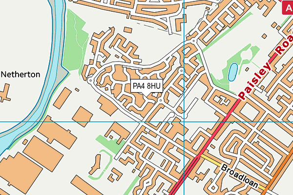 PA4 8HU map - OS VectorMap District (Ordnance Survey)