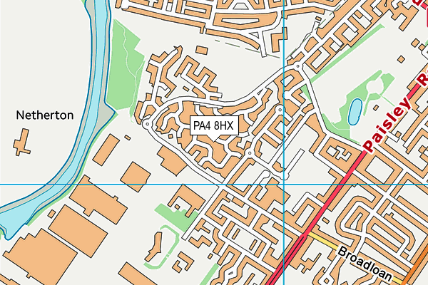 PA4 8HX map - OS VectorMap District (Ordnance Survey)