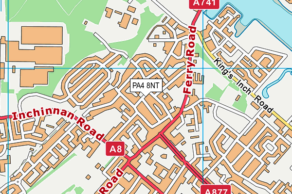 PA4 8NT map - OS VectorMap District (Ordnance Survey) PA4 8NT map - OS VectorMap District (Ordnance Survey)