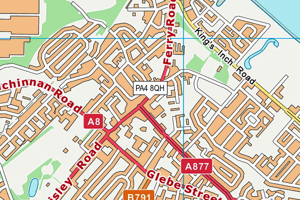 PA4 8QH map - OS VectorMap District (Ordnance Survey) PA4 8QH map - OS VectorMap District (Ordnance Survey)