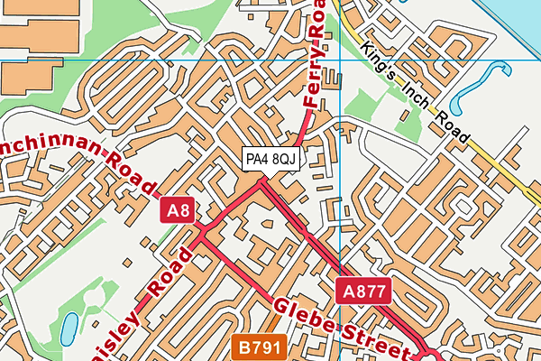 PA4 8QJ map - OS VectorMap District (Ordnance Survey) PA4 8QJ map - OS VectorMap District (Ordnance Survey)