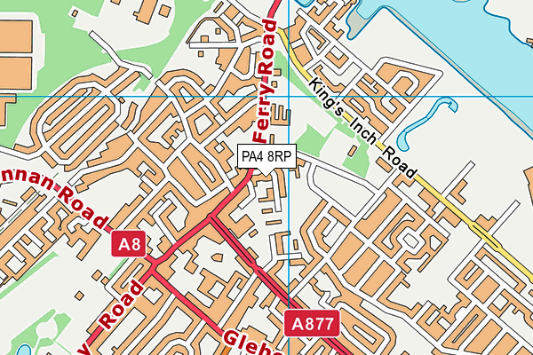 PA4 8RP map - OS VectorMap District (Ordnance Survey) PA4 8RP map - OS VectorMap District (Ordnance Survey)