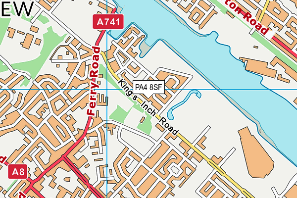 PA4 8SF map - OS VectorMap District (Ordnance Survey) PA4 8SF map - OS VectorMap District (Ordnance Survey)