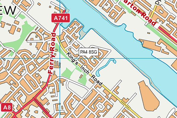 PA4 8SG map - OS VectorMap District (Ordnance Survey)