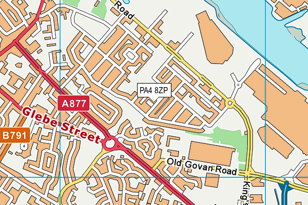 PA4 8ZP map - OS VectorMap District (Ordnance Survey) PA4 8ZP map - OS VectorMap District (Ordnance Survey)