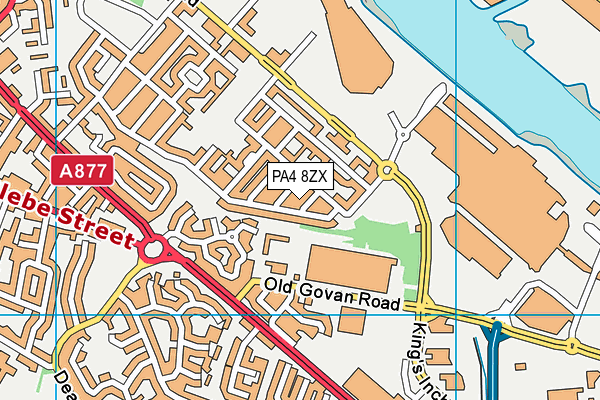 PA4 8ZX map - OS VectorMap District (Ordnance Survey) PA4 8ZX map - OS VectorMap District (Ordnance Survey)