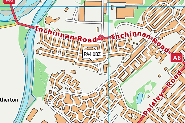 PA4 9BZ map - OS VectorMap District (Ordnance Survey) PA4 9BZ map - OS VectorMap District (Ordnance Survey)