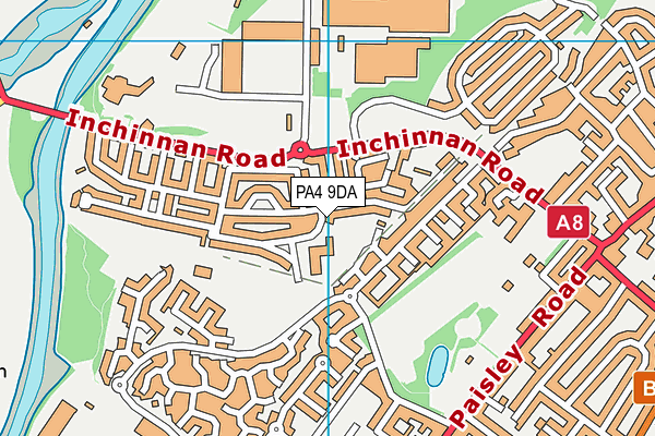 PA4 9DA map - OS VectorMap District (Ordnance Survey) PA4 9DA map - OS VectorMap District (Ordnance Survey)