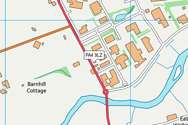PA4 9LZ map - OS VectorMap District (Ordnance Survey) PA4 9LZ map - OS VectorMap District (Ordnance Survey)