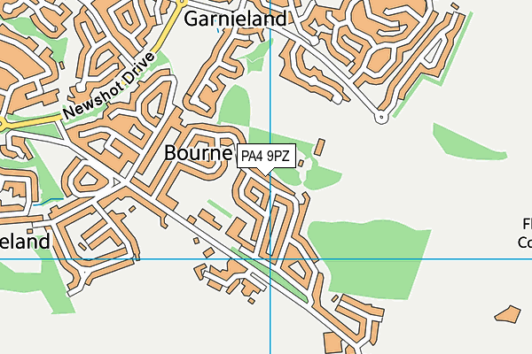 PA4 9PZ map - OS VectorMap District (Ordnance Survey) PA4 9PZ map - OS VectorMap District (Ordnance Survey)