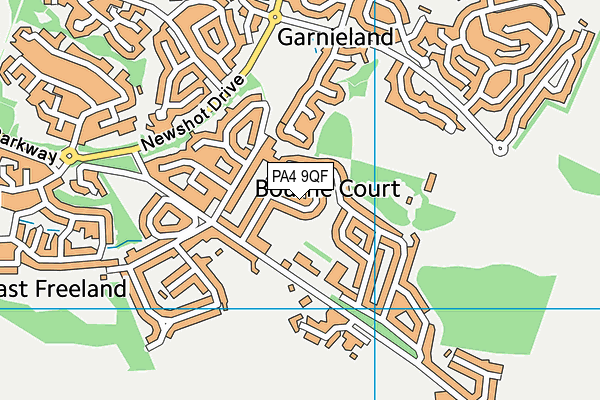 PA4 9QF map - OS VectorMap District (Ordnance Survey) PA4 9QF map - OS VectorMap District (Ordnance Survey)